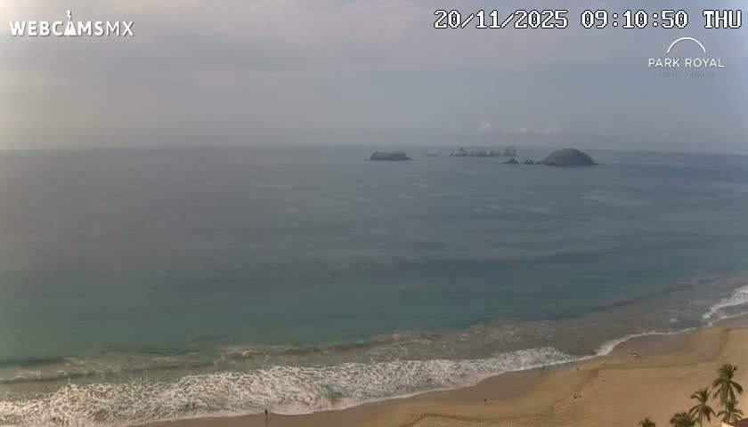 Ixtapa Zihuatanejo, Playa Ixtapa Beach live Cam - Zihuatanejo de Azueta, Guerrero, Mexico