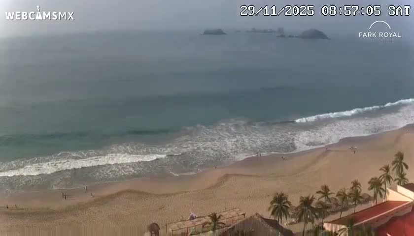 Ixtapa Zihuatanejo, Playa Ixtapa Beach live Cam - Zihuatanejo de Azueta, Guerrero, Mexico