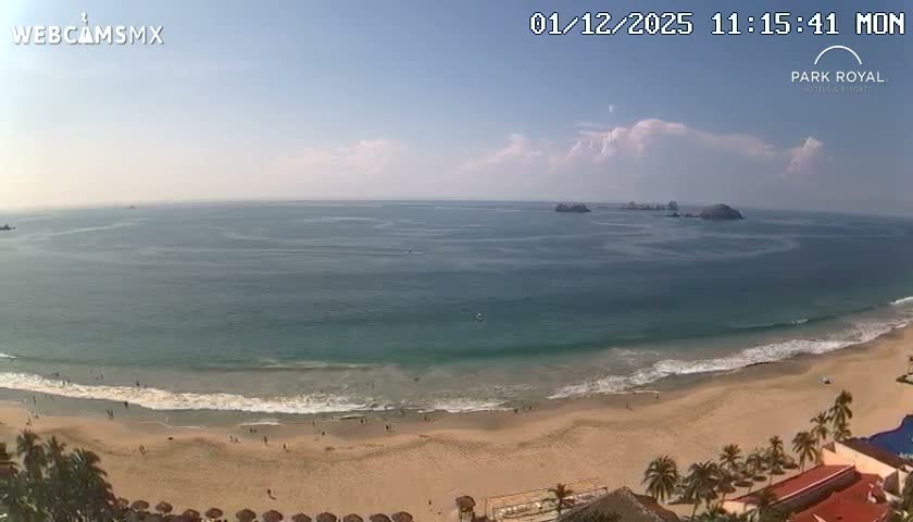 Ixtapa Zihuatanejo, Playa Ixtapa Beach live Cam - Zihuatanejo de Azueta, Guerrero, Mexico