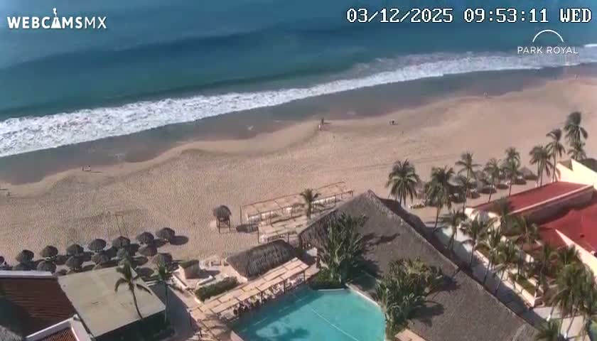 Ixtapa Zihuatanejo, Playa Ixtapa Beach live Cam - Zihuatanejo de Azueta, Guerrero, Mexico