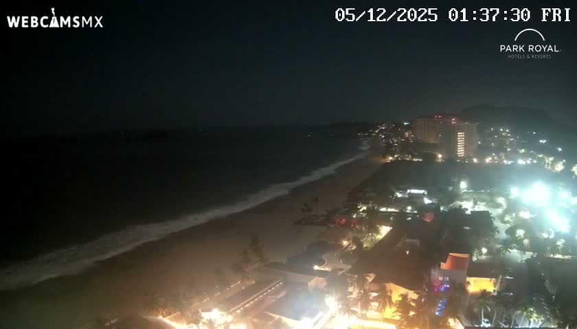 Ixtapa Zihuatanejo, Playa Ixtapa Beach live Cam - Zihuatanejo de Azueta, Guerrero, Mexico