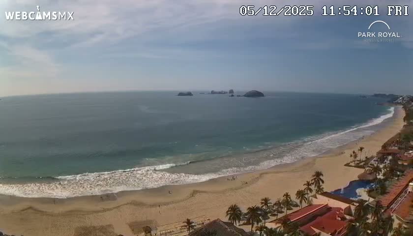 Ixtapa Zihuatanejo, Playa Ixtapa Beach live Cam - Zihuatanejo de Azueta, Guerrero, Mexico