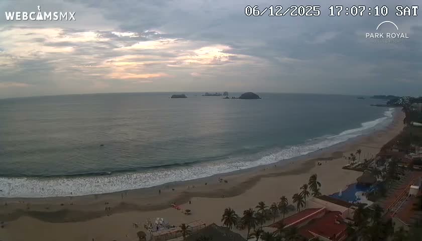 Ixtapa Zihuatanejo, Playa Ixtapa Beach live Cam - Zihuatanejo de Azueta, Guerrero, Mexico