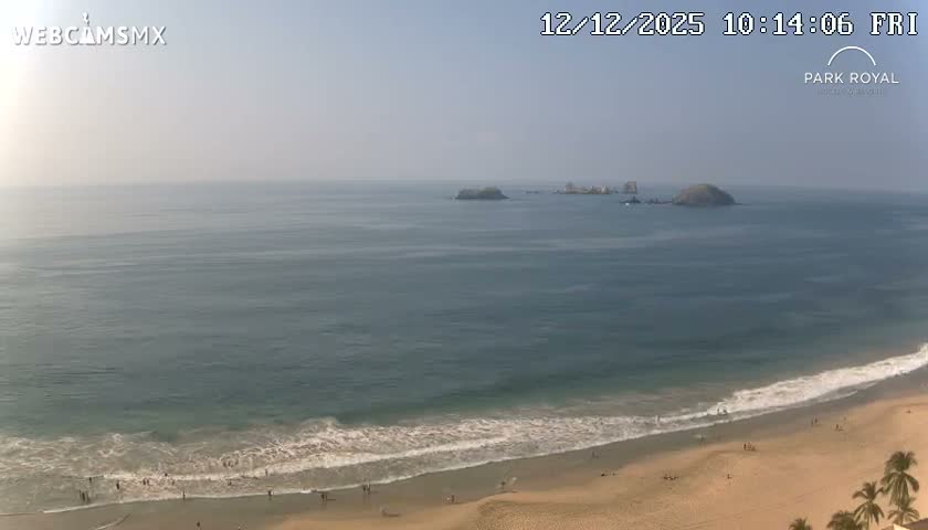 Ixtapa Zihuatanejo, Playa Ixtapa Beach live Cam - Zihuatanejo de Azueta, Guerrero, Mexico