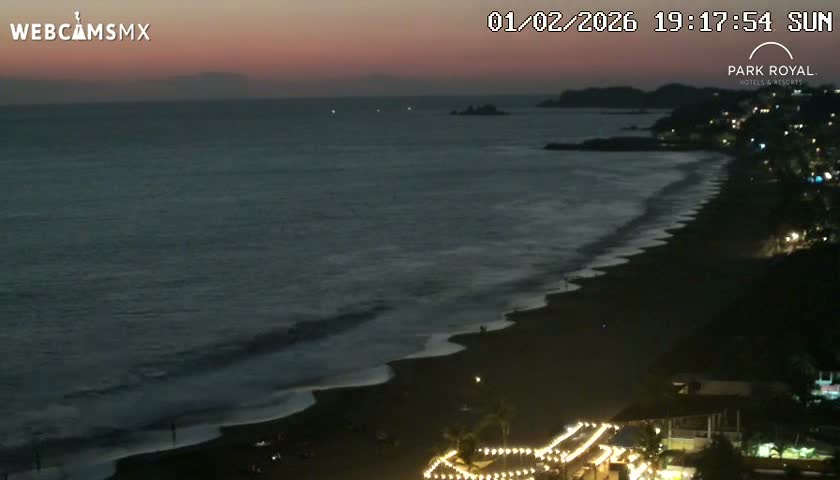 Ixtapa Zihuatanejo, Playa Ixtapa Beach live Cam - Zihuatanejo de Azueta, Guerrero, Mexico