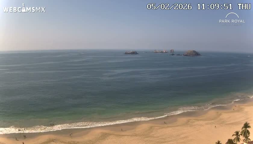 Ixtapa Zihuatanejo, Playa Ixtapa Beach live Cam - Zihuatanejo de Azueta, Guerrero, Mexico