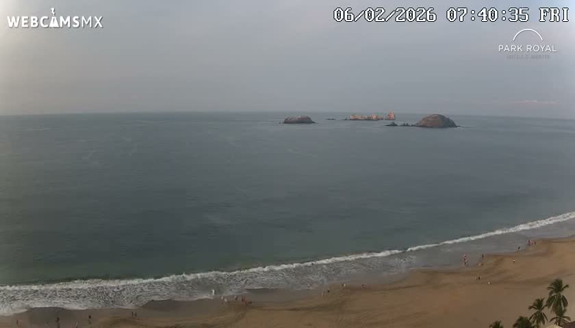 Ixtapa Zihuatanejo, Playa Ixtapa Beach live Cam - Zihuatanejo de Azueta, Guerrero, Mexico