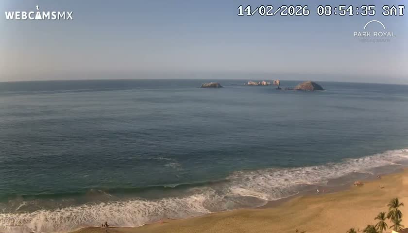 Ixtapa Zihuatanejo, Playa Ixtapa Beach live Cam - Zihuatanejo de Azueta, Guerrero, Mexico