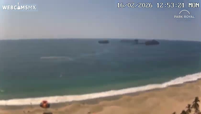 Ixtapa Zihuatanejo, Playa Ixtapa Beach live Cam - Zihuatanejo de Azueta, Guerrero, Mexico