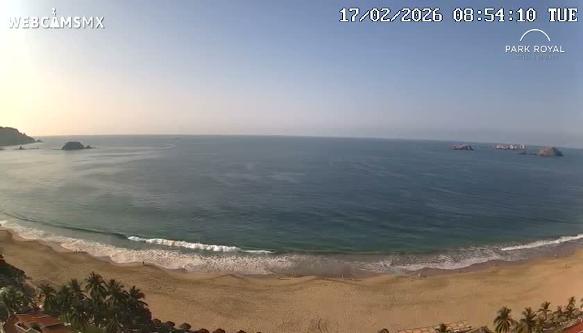 Ixtapa Zihuatanejo, Playa Ixtapa Beach live Cam - Zihuatanejo de Azueta, Guerrero, Mexico