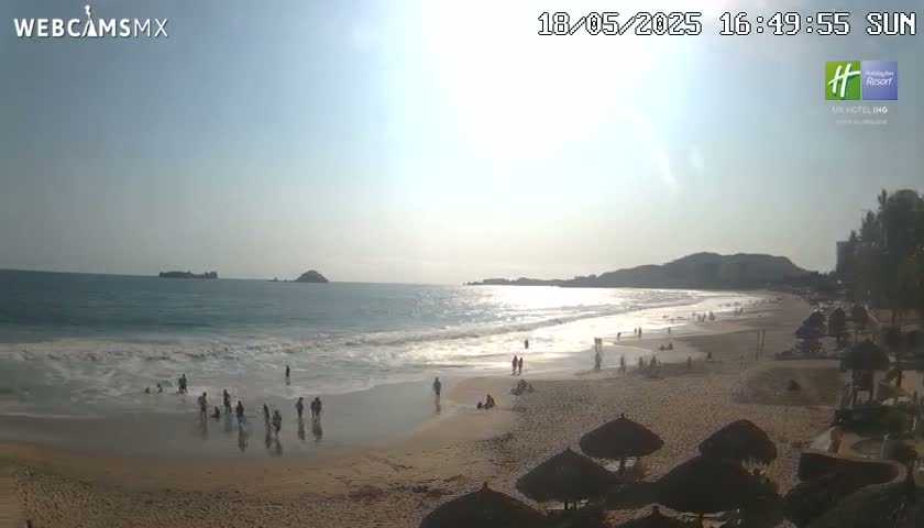 Ixtapa , Playa El Palmar Beach Live Cam - Zihuatanejo de Azueta, Guerrero, Mexico