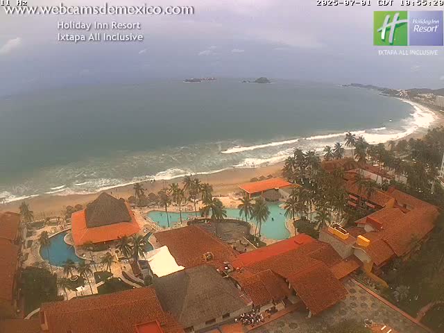 Ixtapa , Playa El Palmar Beach Live Cam - Zihuatanejo de Azueta, Guerrero, Mexico