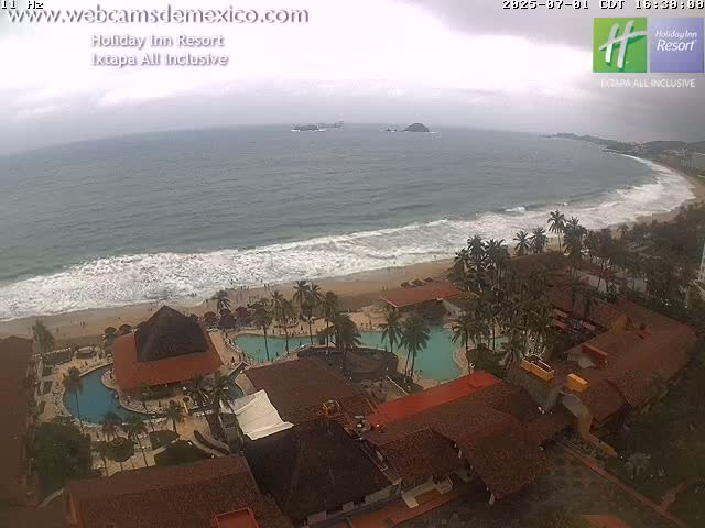 Ixtapa , Playa El Palmar Beach Live Cam - Zihuatanejo de Azueta, Guerrero, Mexico