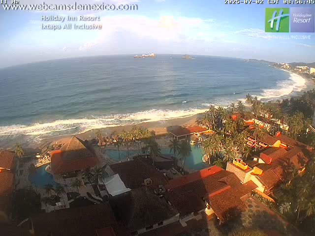 Ixtapa , Playa El Palmar Beach Live Cam - Zihuatanejo de Azueta, Guerrero, Mexico