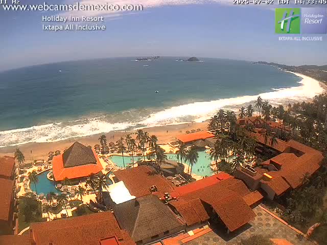 Ixtapa , Playa El Palmar Beach Live Cam - Zihuatanejo de Azueta, Guerrero, Mexico