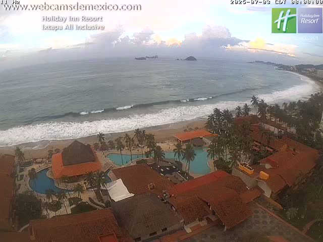 Ixtapa , Playa El Palmar Beach Live Cam - Zihuatanejo de Azueta, Guerrero, Mexico