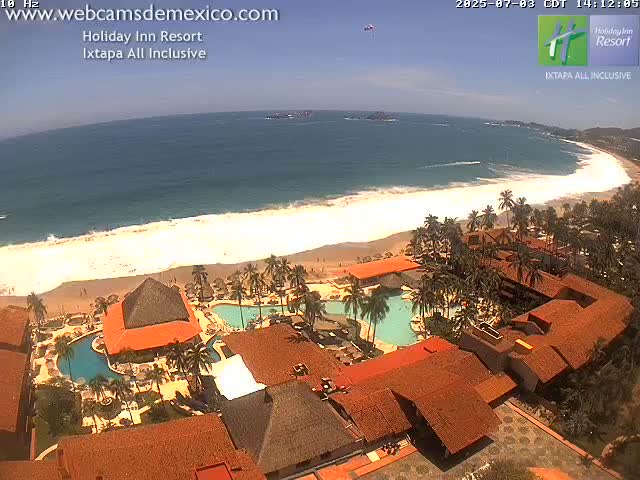 Ixtapa , Playa El Palmar Beach Live Cam - Zihuatanejo de Azueta, Guerrero, Mexico