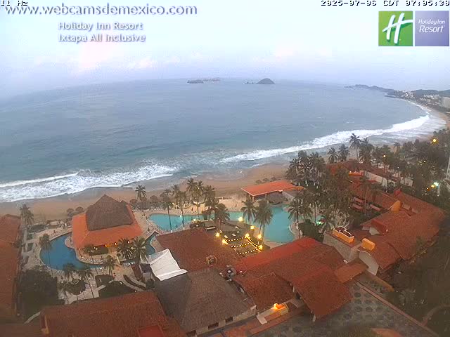 Ixtapa , Playa El Palmar Beach Live Cam - Zihuatanejo de Azueta, Guerrero, Mexico