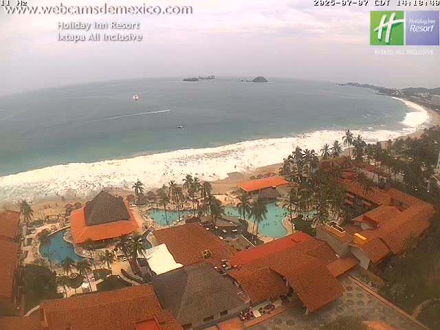 Ixtapa , Playa El Palmar Beach Live Cam - Zihuatanejo de Azueta, Guerrero, Mexico