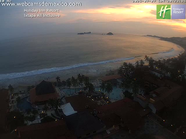 Ixtapa , Playa El Palmar Beach Live Cam - Zihuatanejo de Azueta, Guerrero, Mexico