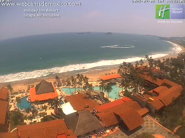 Ixtapa , Playa El Palmar Beach Live Cam - Zihuatanejo de Azueta, Guerrero, Mexico