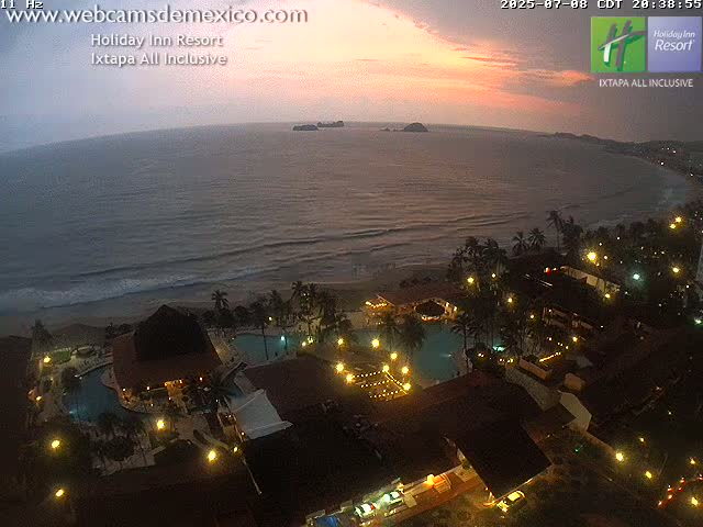 Ixtapa , Playa El Palmar Beach Live Cam - Zihuatanejo de Azueta, Guerrero, Mexico