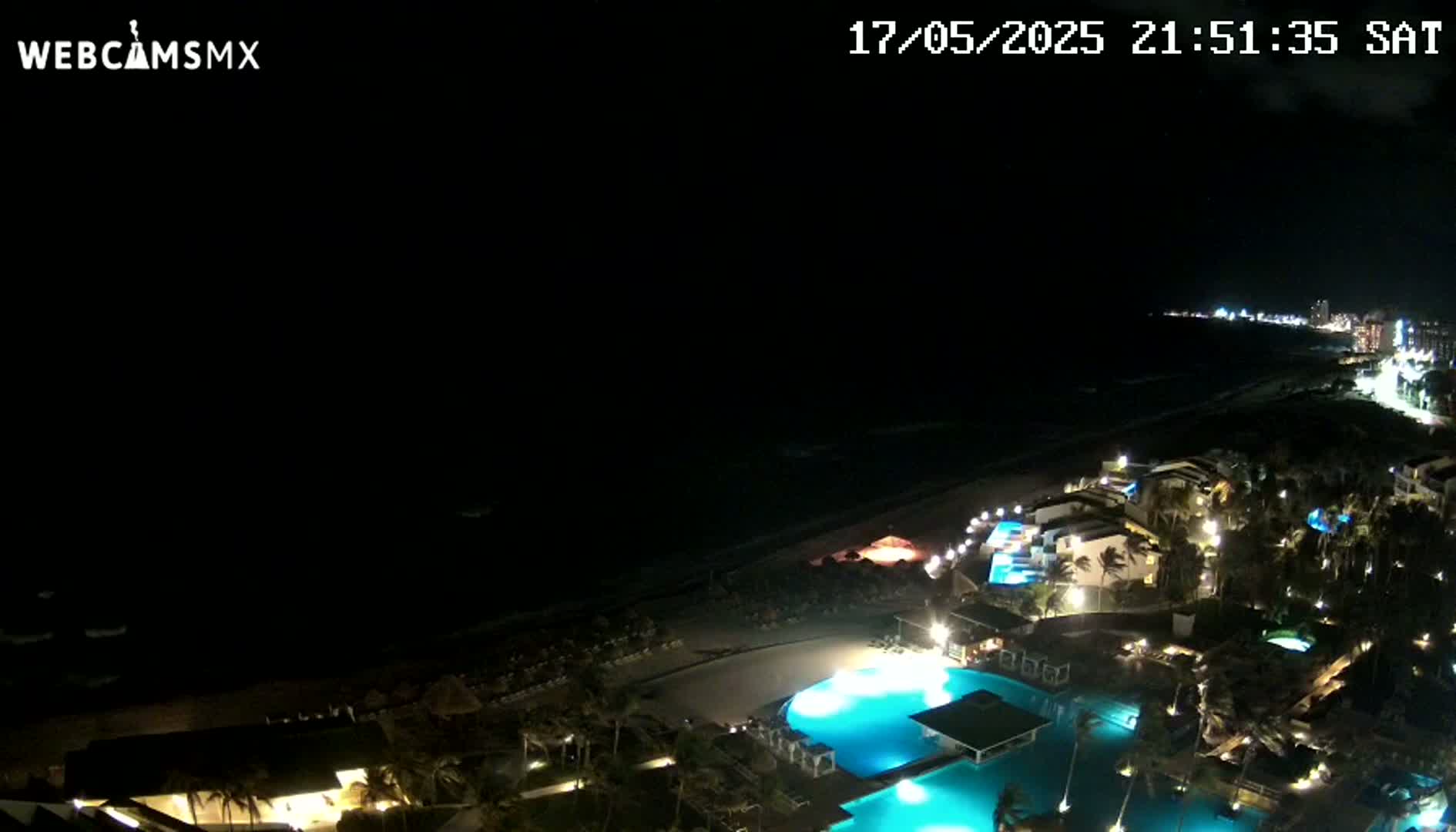 Cancún (Cancun) Playa Delfines Beach Live Cam - Benito Juarez, Quintana Roo, Mexico