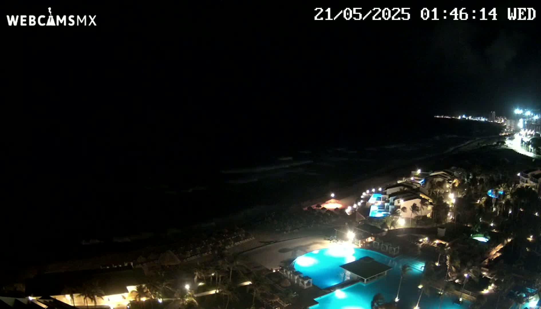 Cancún (Cancun) Playa Delfines Beach Live Cam - Benito Juarez, Quintana Roo, Mexico