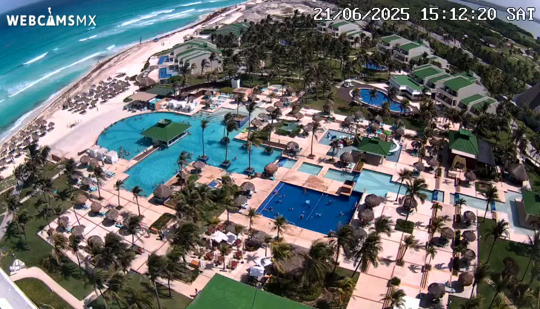 Cancún (Cancun) Playa Delfines Beach Live Cam - Benito Juarez, Quintana Roo, Mexico