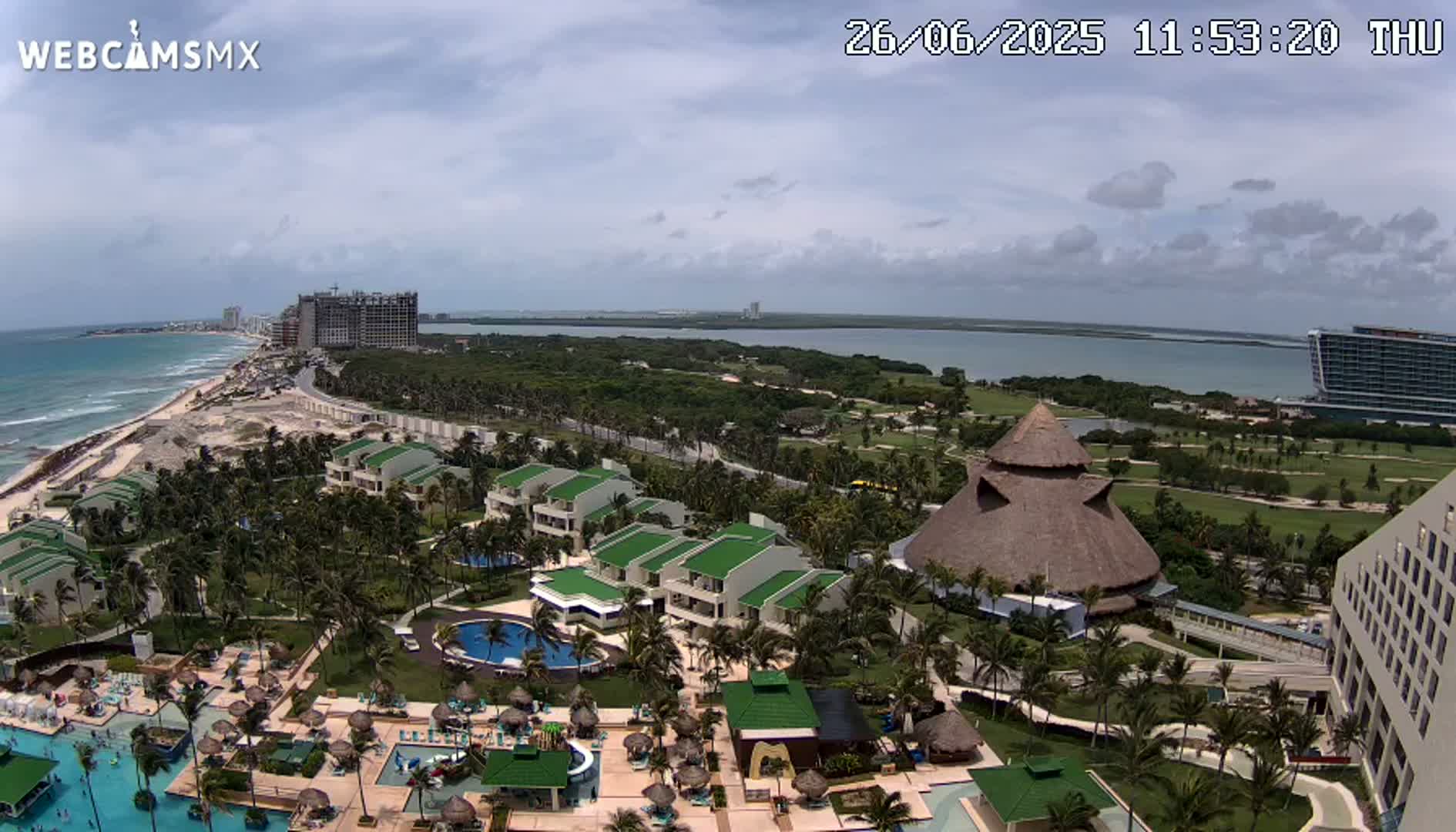Cancún (Cancun) Playa Delfines Beach Live Cam - Benito Juarez, Quintana Roo, Mexico