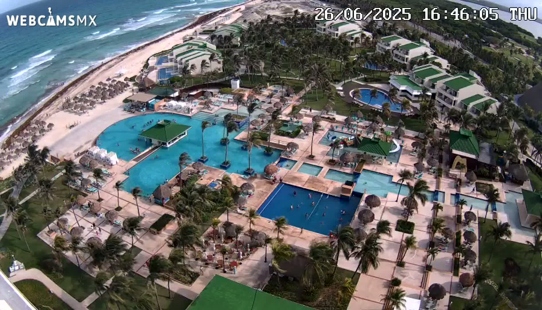 Cancún (Cancun) Playa Delfines Beach Live Cam - Benito Juarez, Quintana Roo, Mexico