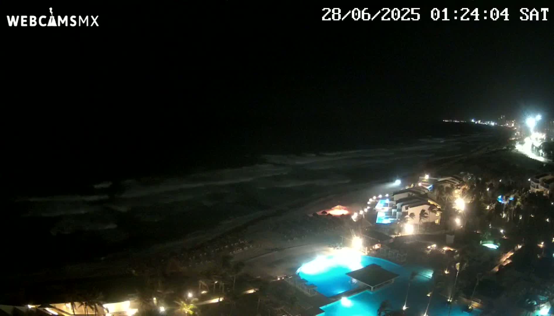 Cancún (Cancun) Playa Delfines Beach Live Cam - Benito Juarez, Quintana Roo, Mexico