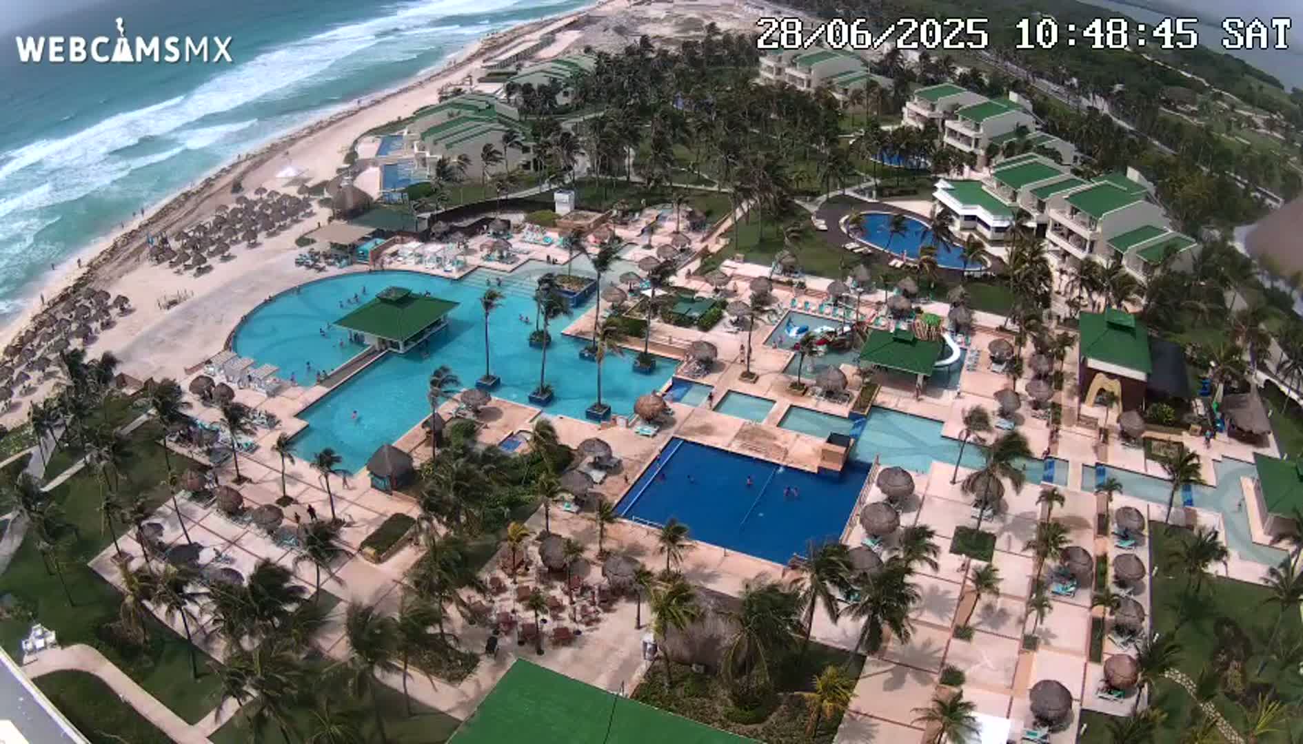 Cancún (Cancun) Playa Delfines Beach Live Cam - Benito Juarez, Quintana Roo, Mexico