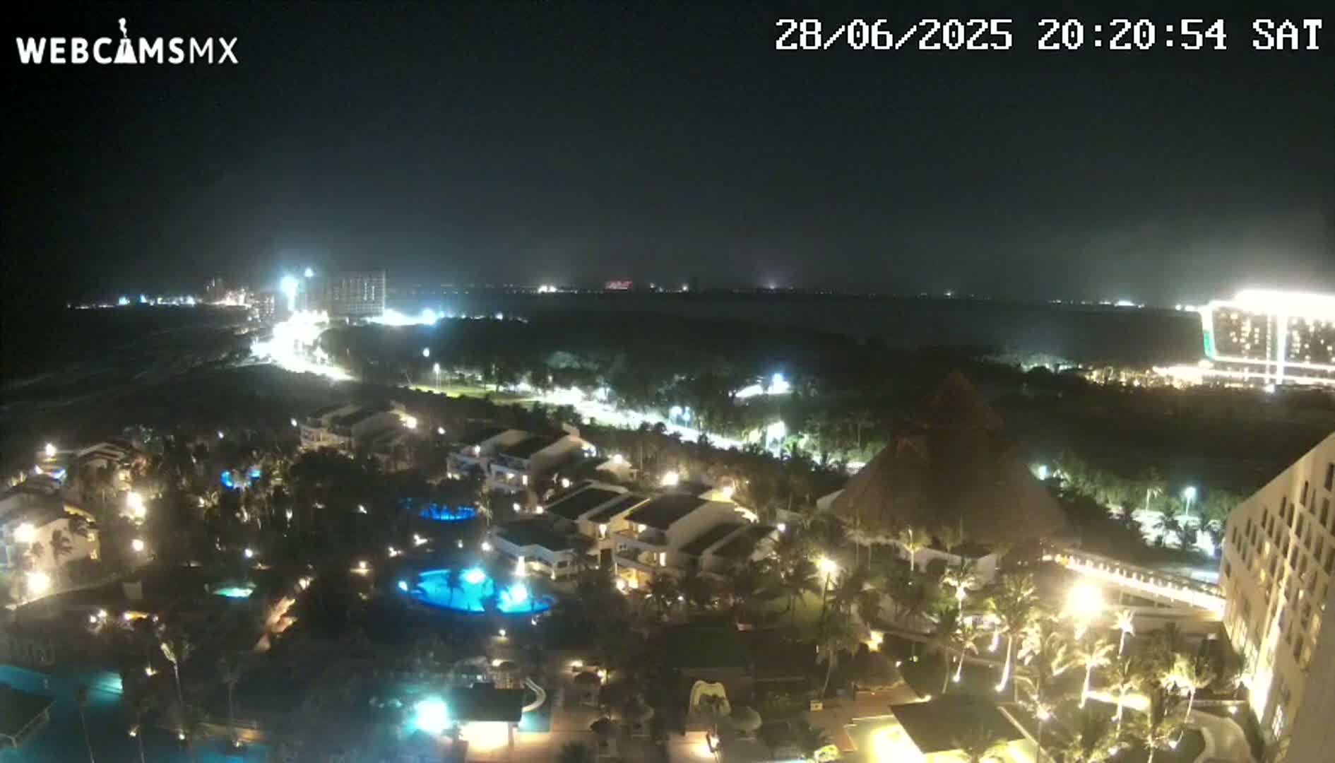 Cancún (Cancun) Playa Delfines Beach Live Cam - Benito Juarez, Quintana Roo, Mexico
