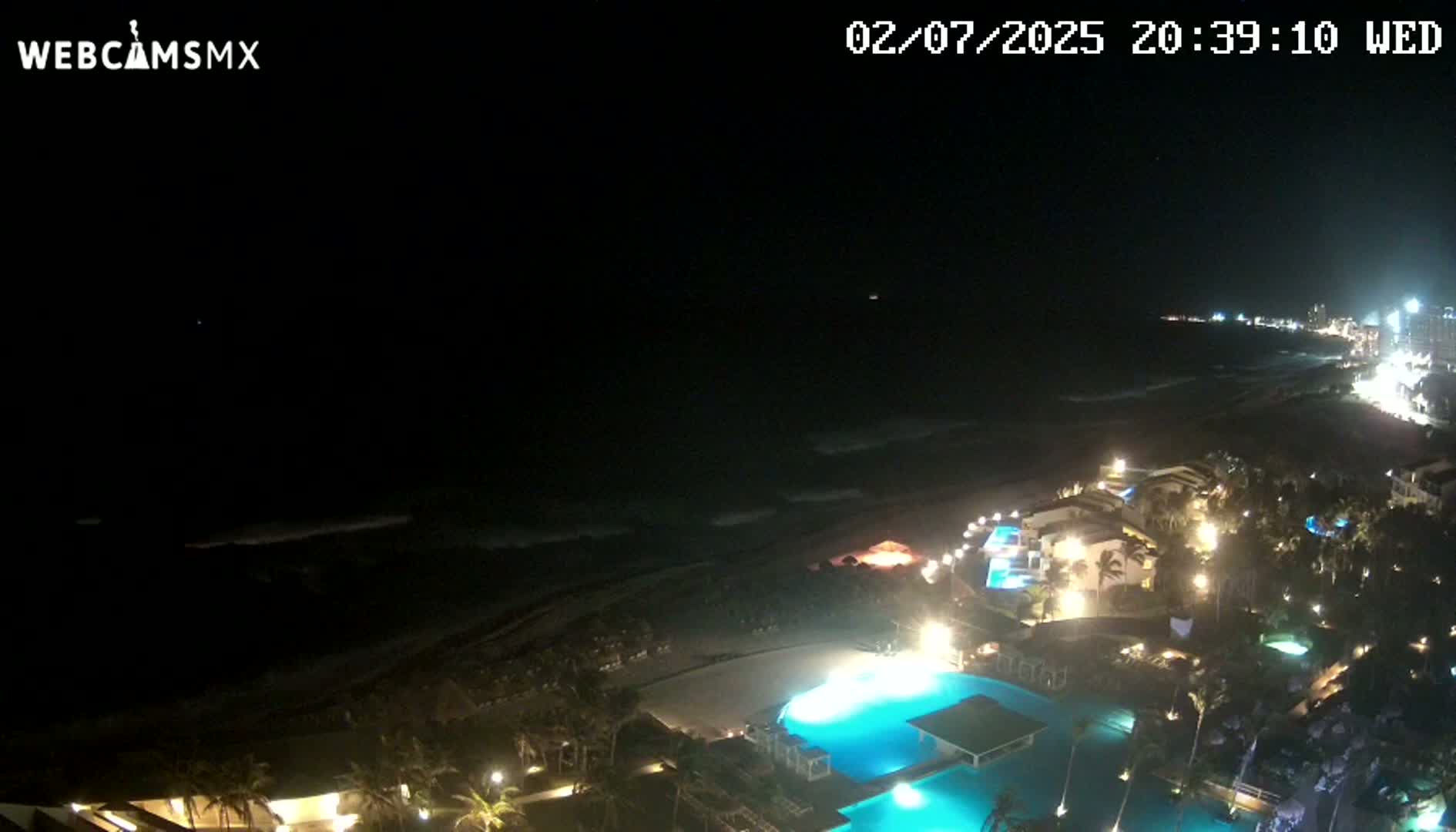 Cancún (Cancun) Playa Delfines Beach Live Cam - Benito Juarez, Quintana Roo, Mexico
