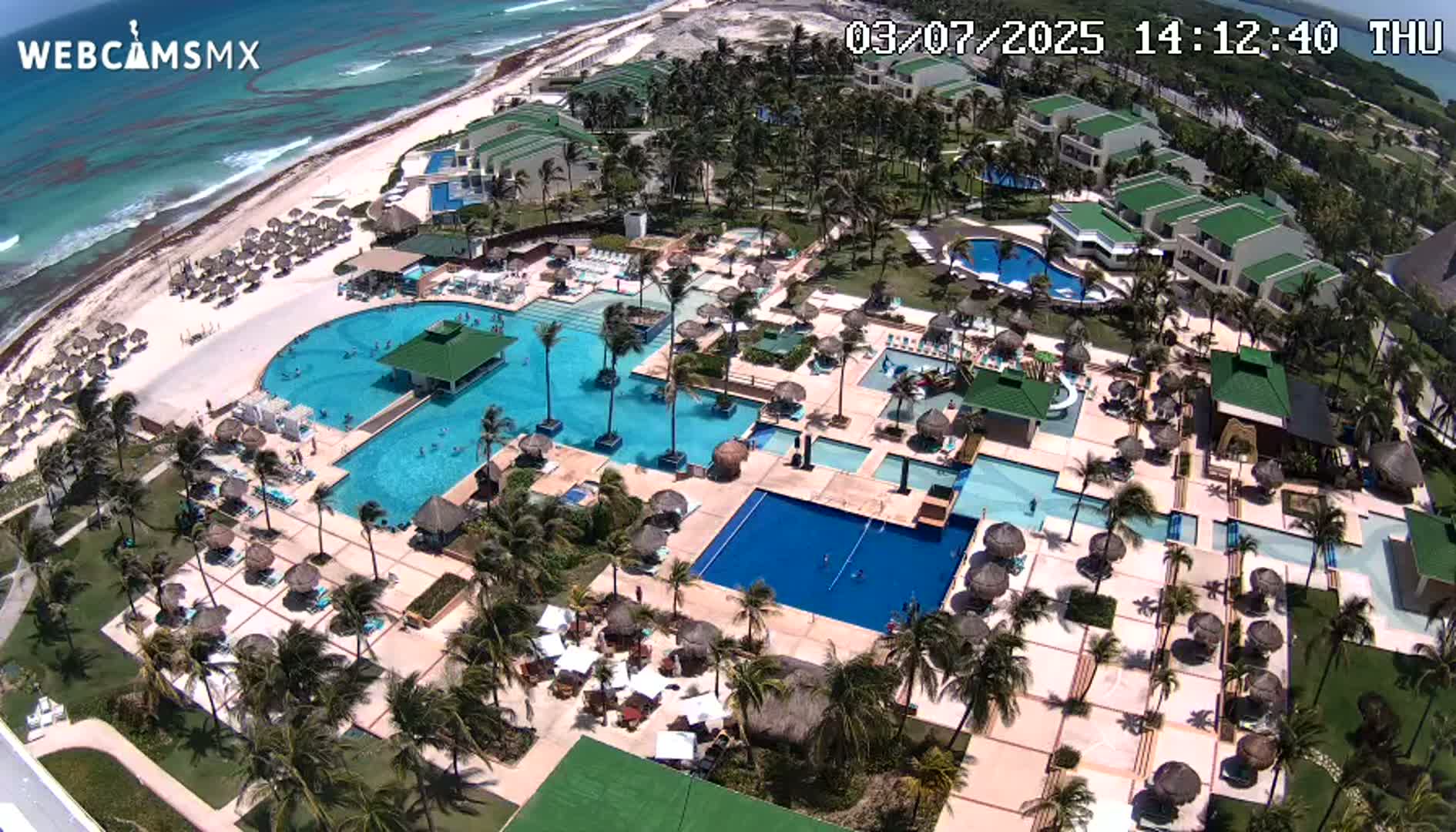 Cancún (Cancun) Playa Delfines Beach Live Cam - Benito Juarez, Quintana Roo, Mexico