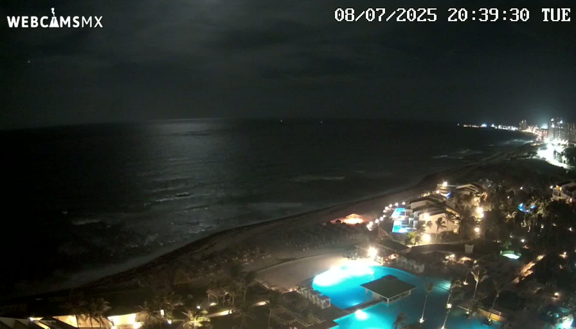 Cancún (Cancun) Playa Delfines Beach Live Cam - Benito Juarez, Quintana Roo, Mexico