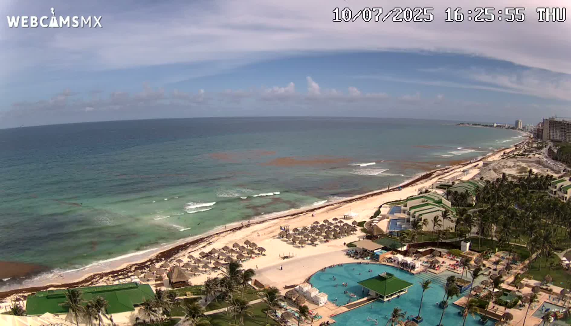 Cancún (Cancun) Playa Delfines Beach Live Cam - Benito Juarez, Quintana Roo, Mexico