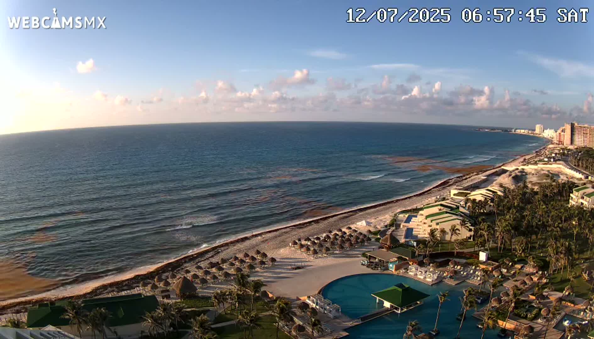 Cancún (Cancun) Playa Delfines Beach Live Cam - Benito Juarez, Quintana Roo, Mexico