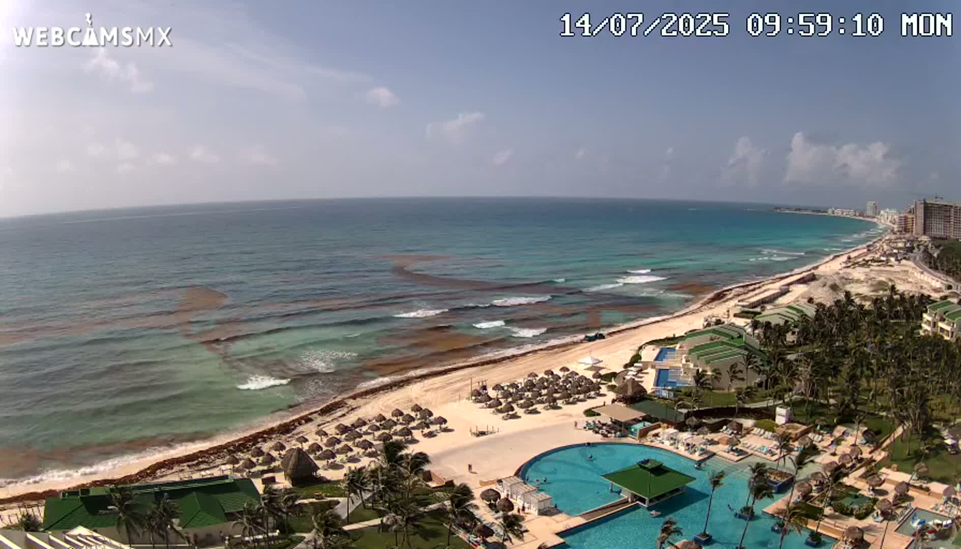 Cancún (Cancun) Playa Delfines Beach Live Cam - Benito Juarez, Quintana Roo, Mexico