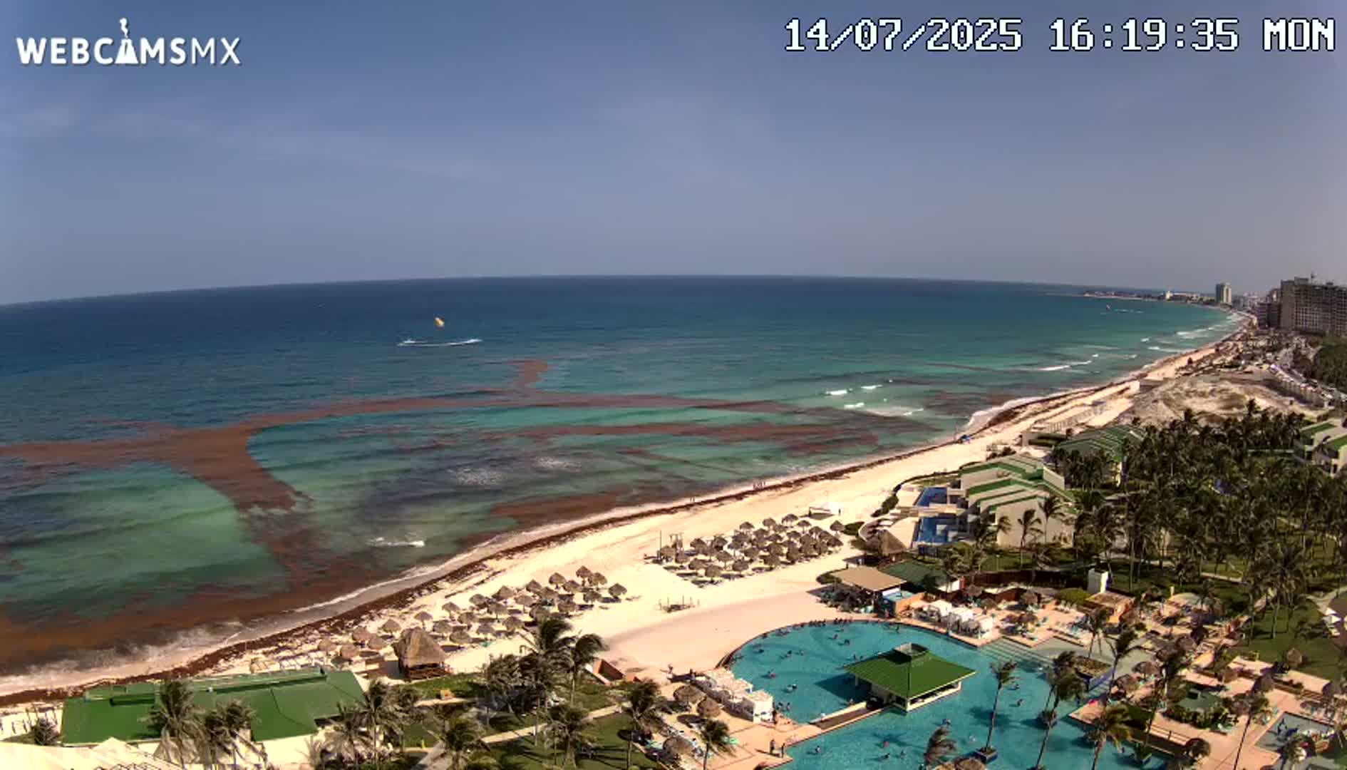 Cancún (Cancun) Playa Delfines Beach Live Cam - Benito Juarez, Quintana Roo, Mexico