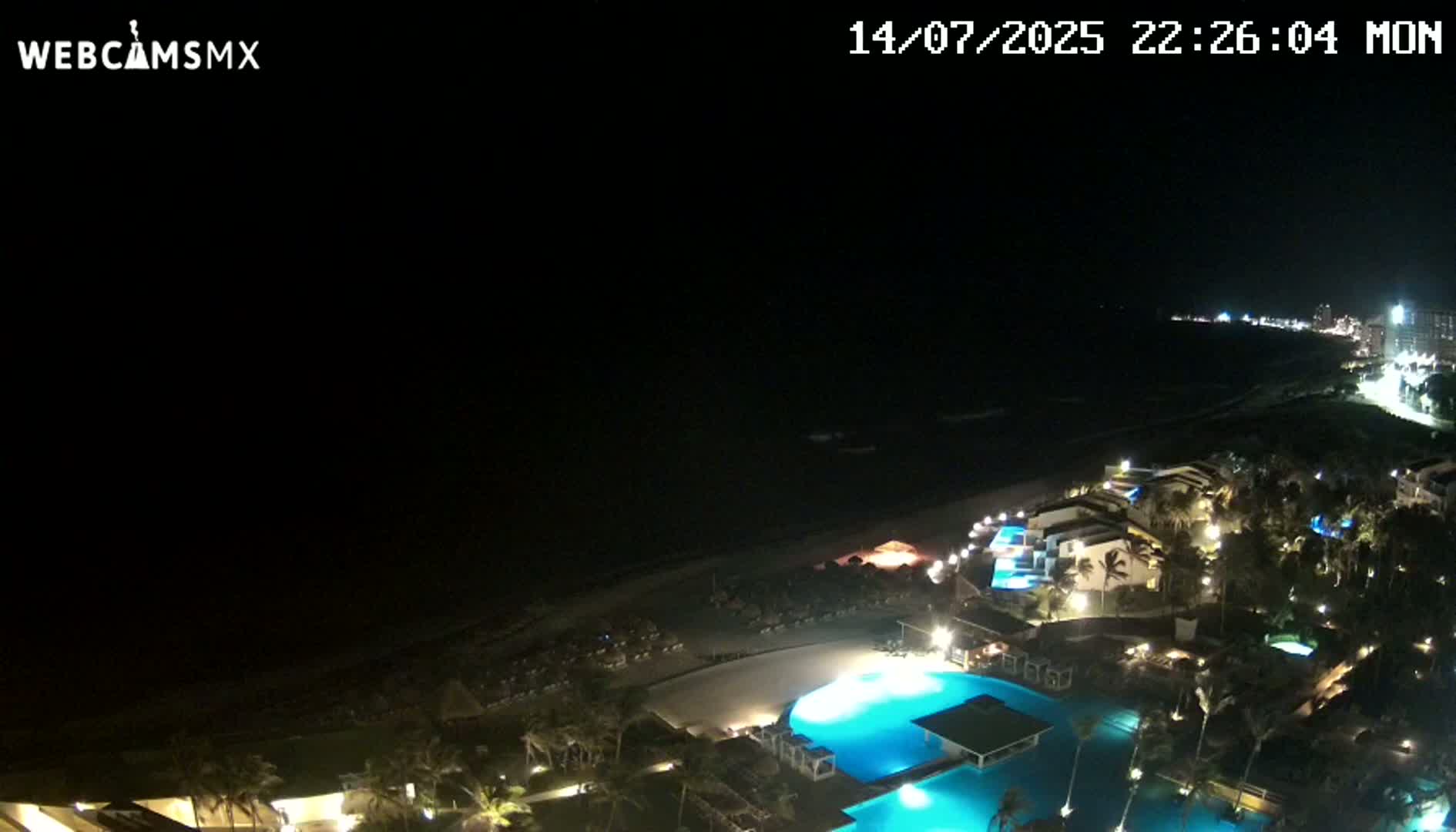 Cancún (Cancun) Playa Delfines Beach Live Cam - Benito Juarez, Quintana Roo, Mexico