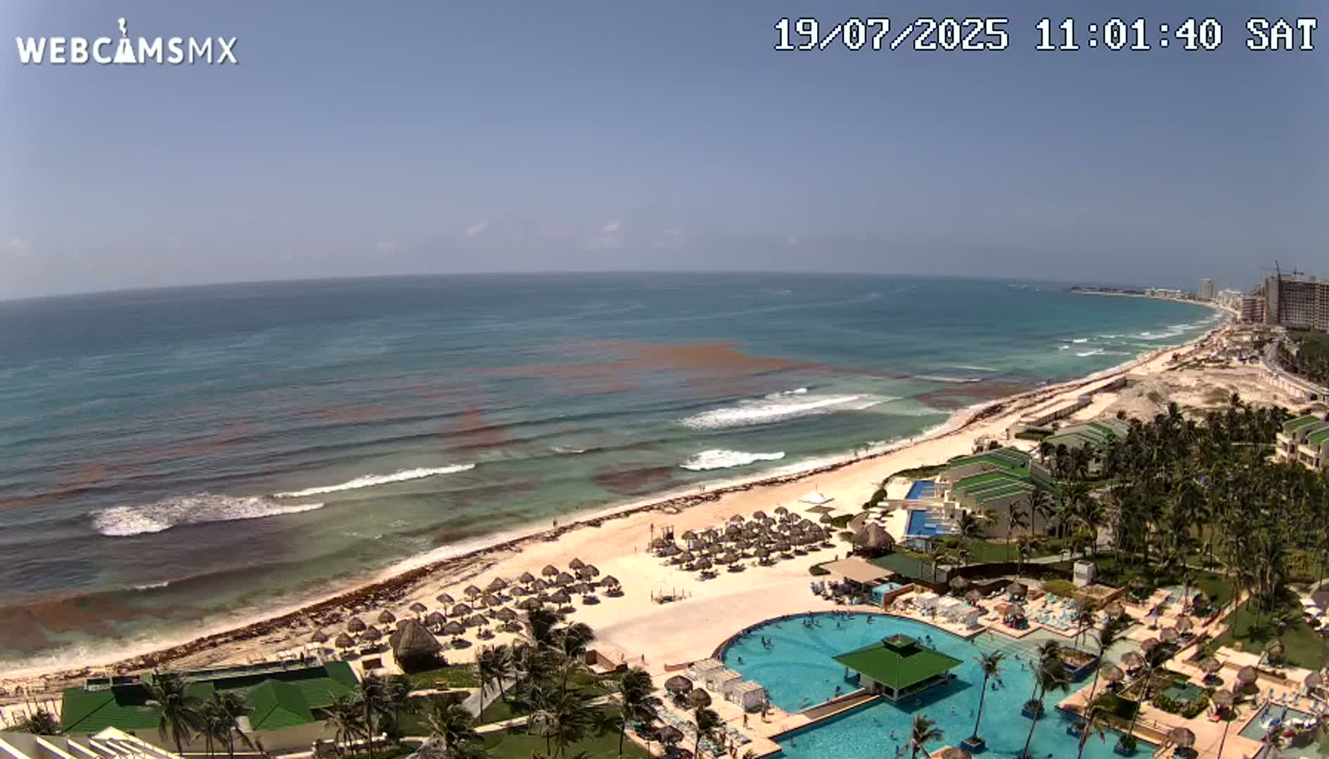 Cancún (Cancun) Playa Delfines Beach Live Cam - Benito Juarez, Quintana Roo, Mexico