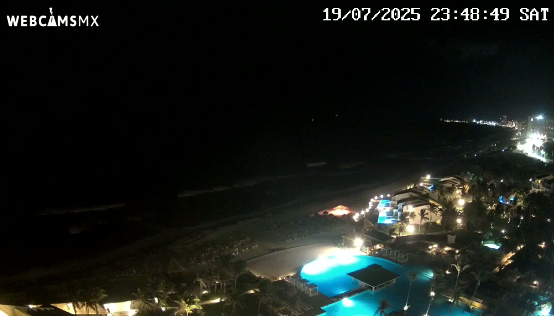 Cancún (Cancun) Playa Delfines Beach Live Cam - Benito Juarez, Quintana Roo, Mexico