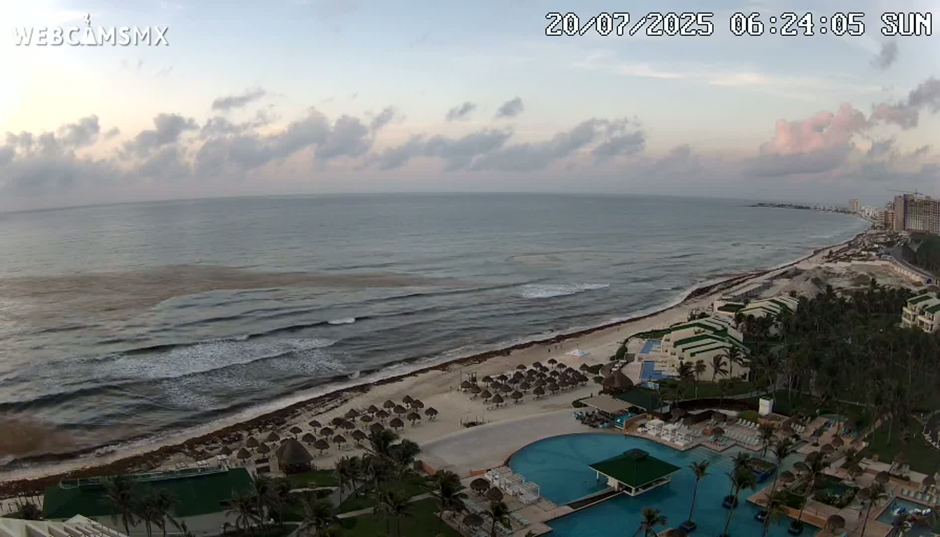 Cancún (Cancun) Playa Delfines Beach Live Cam - Benito Juarez, Quintana Roo, Mexico