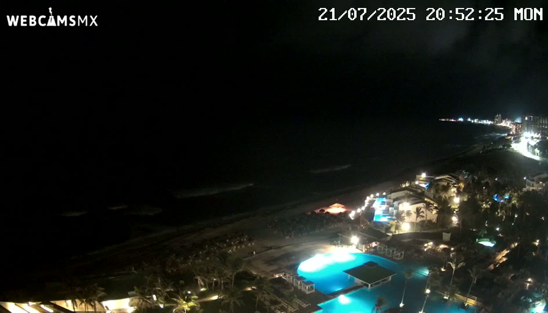 Cancún (Cancun) Playa Delfines Beach Live Cam - Benito Juarez, Quintana Roo, Mexico