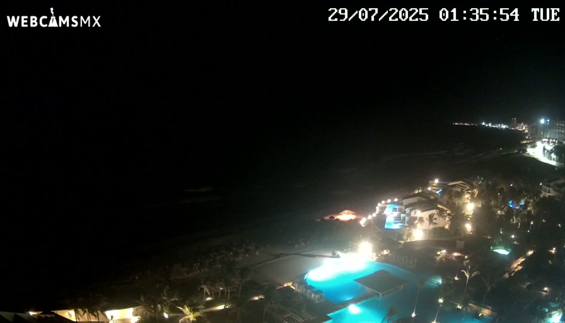 Cancún (Cancun) Playa Delfines Beach Live Cam - Benito Juarez, Quintana Roo, Mexico