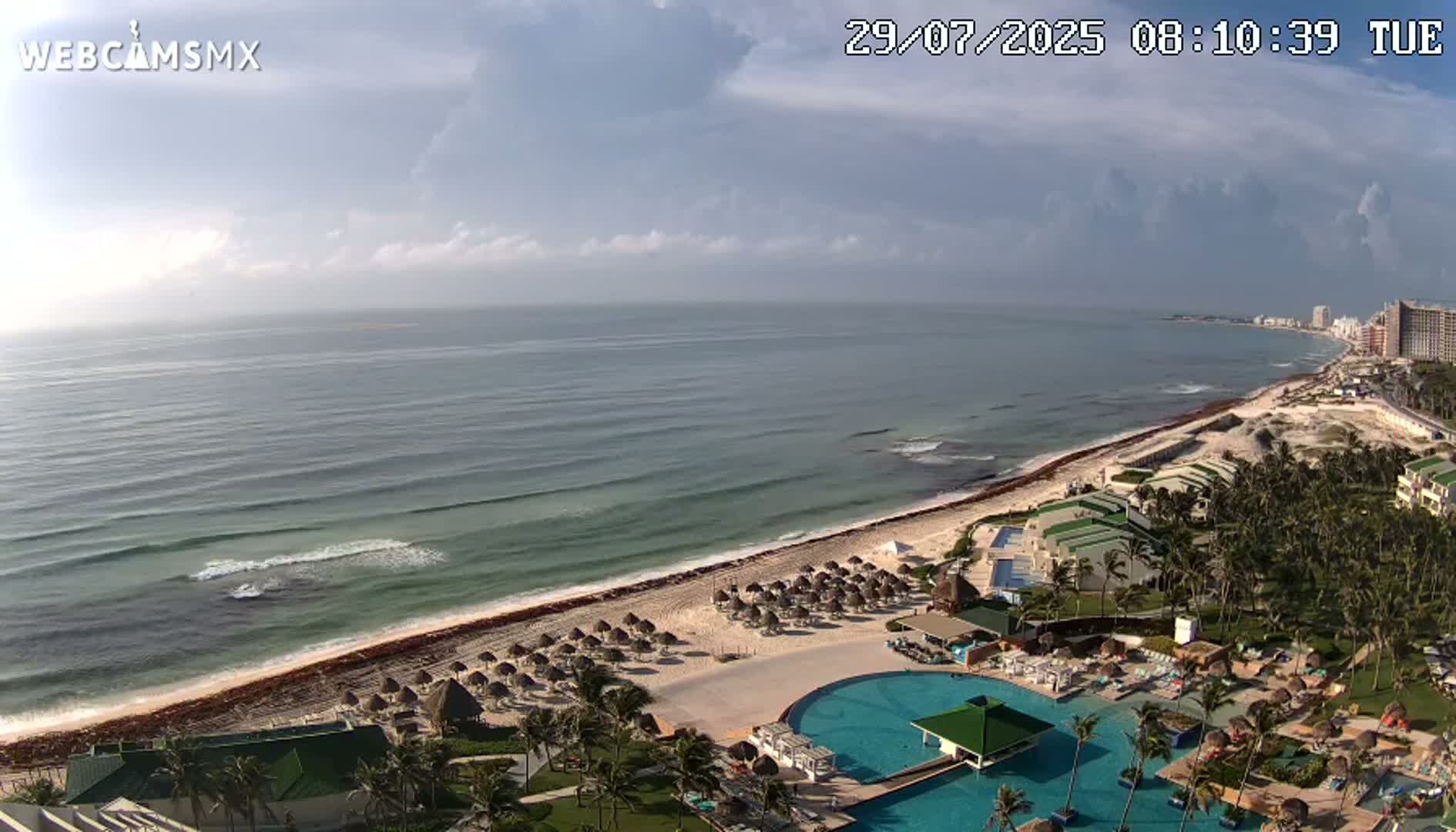 Cancún (Cancun) Playa Delfines Beach Live Cam - Benito Juarez, Quintana Roo, Mexico