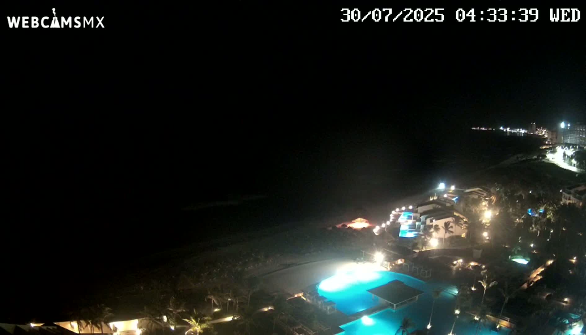Cancún (Cancun) Playa Delfines Beach Live Cam - Benito Juarez, Quintana Roo, Mexico