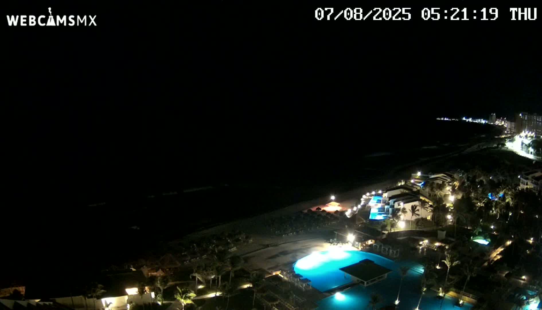 Cancún (Cancun) Playa Delfines Beach Live Cam - Benito Juarez, Quintana Roo, Mexico